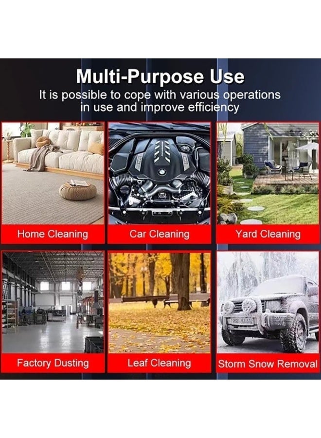 آلة إزالة الثلج المحمولة باليد، آلة إزالة الثلج ببطارية ليثيوم قابلة لإعادة الشحن، منفاخ ثلج كهربائي لاسلكي، اضغط لتغيير السرعة، لإزالة الثلج، العناية بالحدائق، الفناء (5 درجات مئوية) - Image 4